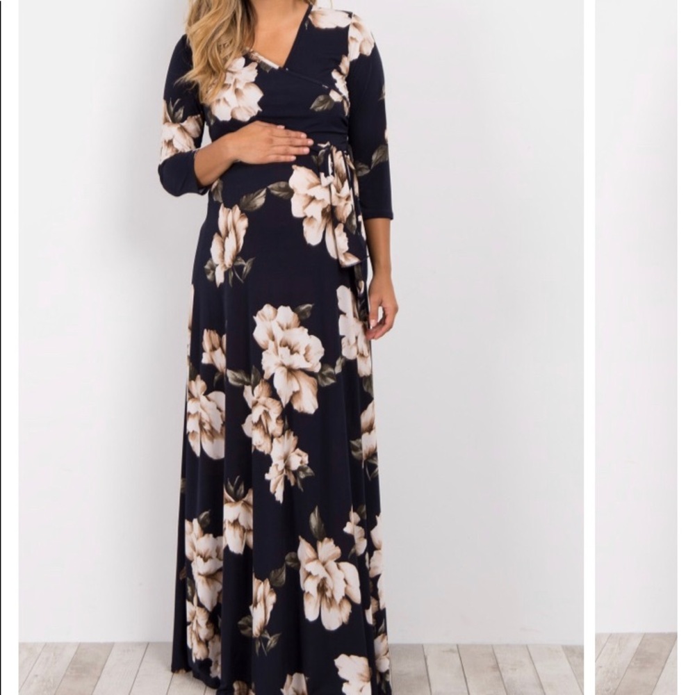 Pink Blush maternity dress